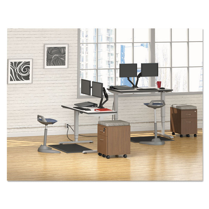 AdaptivErgo 3-Stage Electric Height-Adjustable Table Base with Memory Controls, 25" to 50.7", Gray