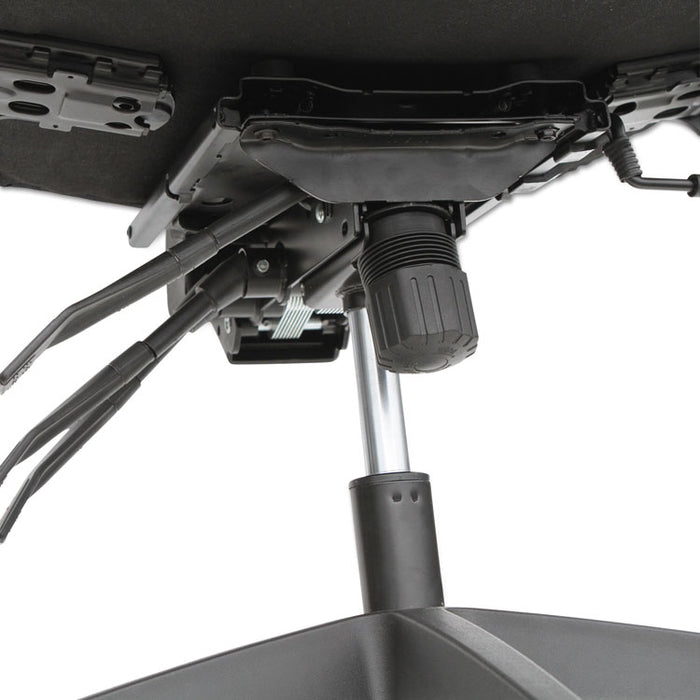 Alera Wrigley Series High Performance Mid-Back Multifunction Task Chair, Up to 275 lbs., Black Seat/Back, Black Base