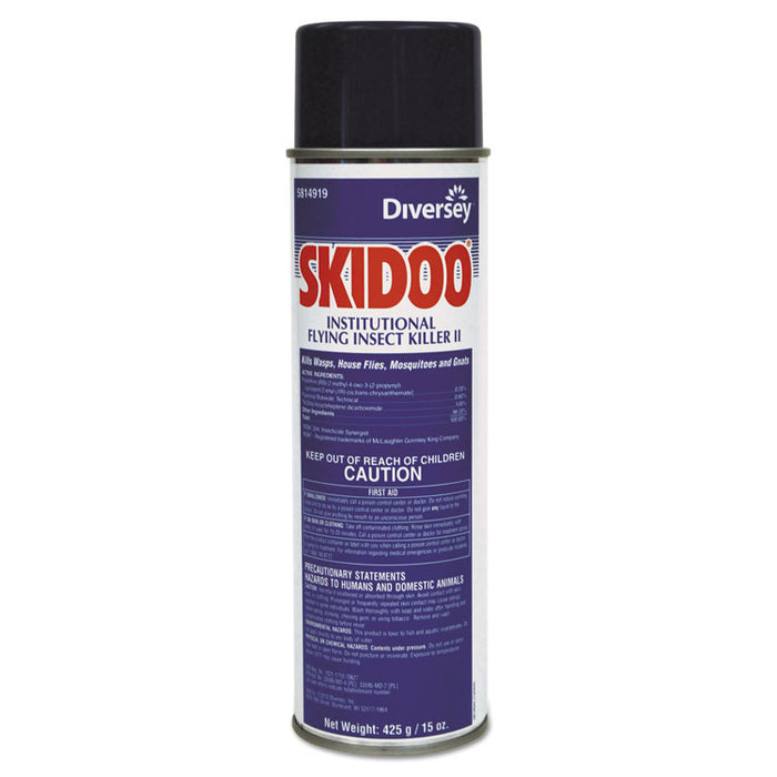 Skidoo Institutional Flying Insect Killer, 15 oz Aerosol, 6/Carton