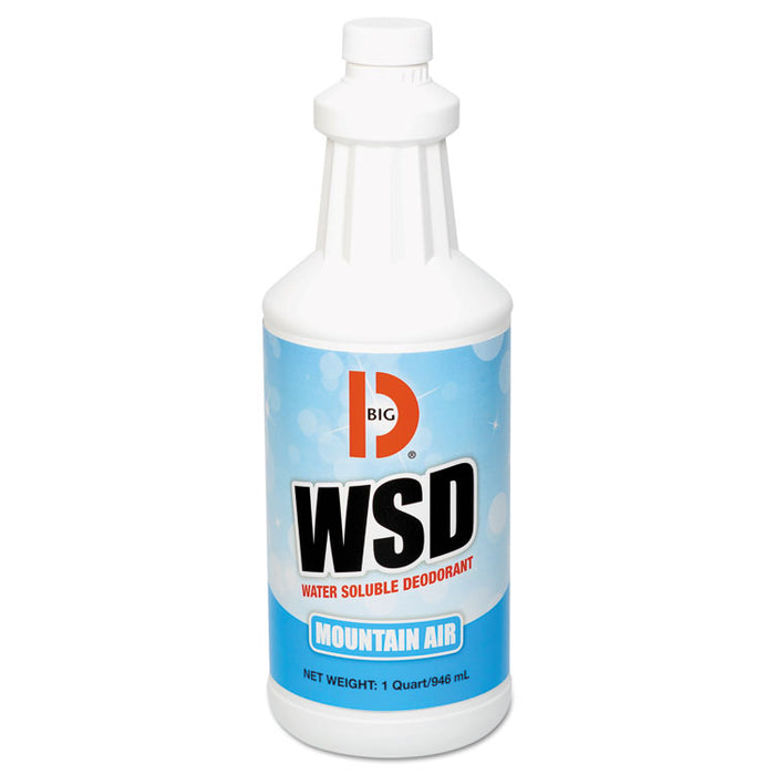 Water-Soluble Deodorant, Mountain Air, 32 oz Bottle, 12/Carton