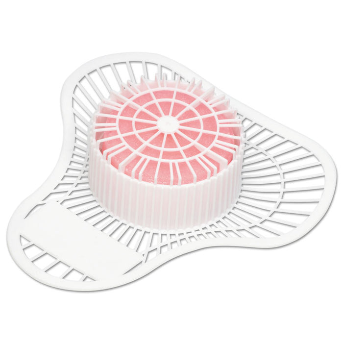 Para Urinal Screen, Lasts 30 Days, White, Cherry Fragrance, 12/Box