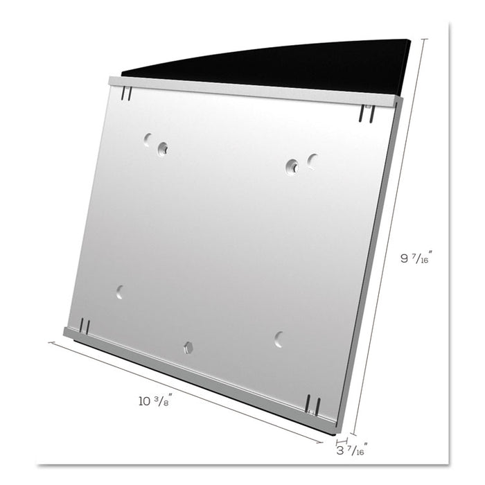 Interior Image Anti-Glare Sign Holder, Landscape, 10 3/8 x 7 5/8 Insert, BK/SR