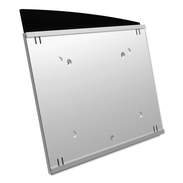 Interior Image Anti-Glare Sign Holder, Landscape, 10 3/8 x 7 5/8 Insert, BK/SR