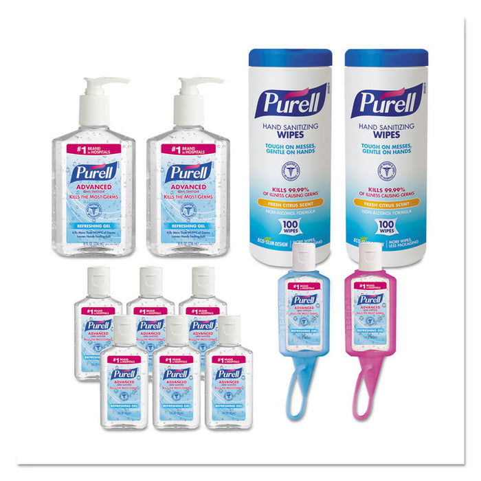 Office Hand Sanitizer Starter Kit, Assorted, 6 per Carton