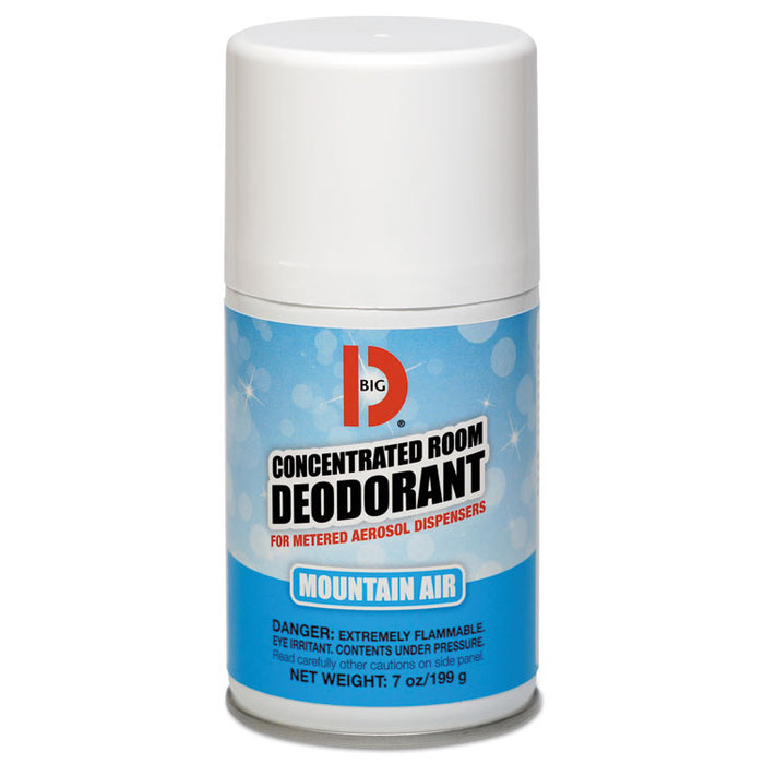 Metered Concentrated Room Deodorant, Mountain Air Scent, 7 oz Aerosol Spray, 12/Carton