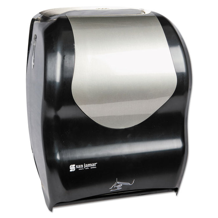 Smart System with iQ Sensor Towel Dispenser, 16.5 x 9.75 x 12, Black/Silver