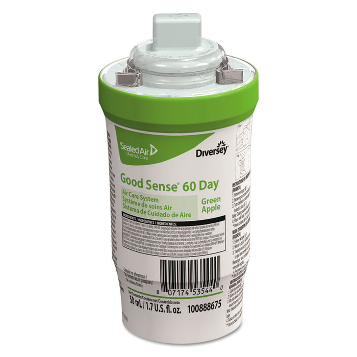 Good Sense 60-Day Air Care System, Green Apple Scent, 1.7 oz, 6/Carton