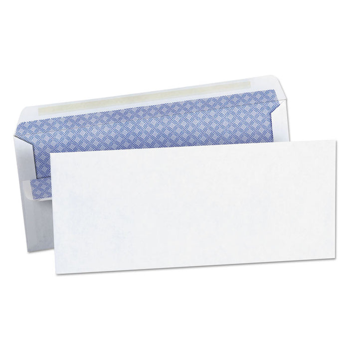 Self-Seal Business Envelope, #10, Square Flap, Self-Adhesive Closure, 4.13 x 9.5, White, 500/Box