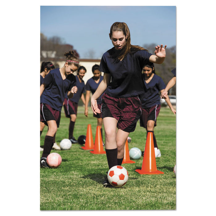 Non-Reflective Safety Cone, 11 x 11 x 18, Orange