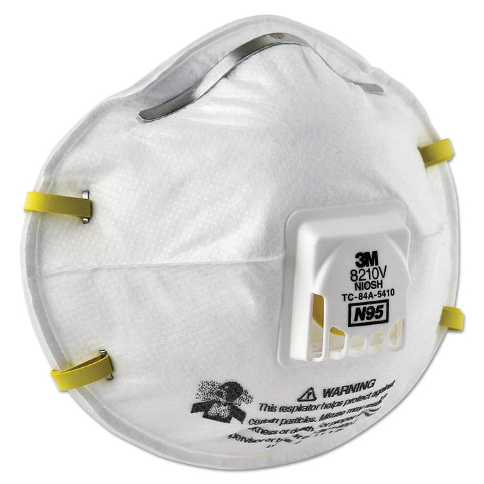 Particulate Respirator 8210V, N95, Cool Flow Valve, 10/Box