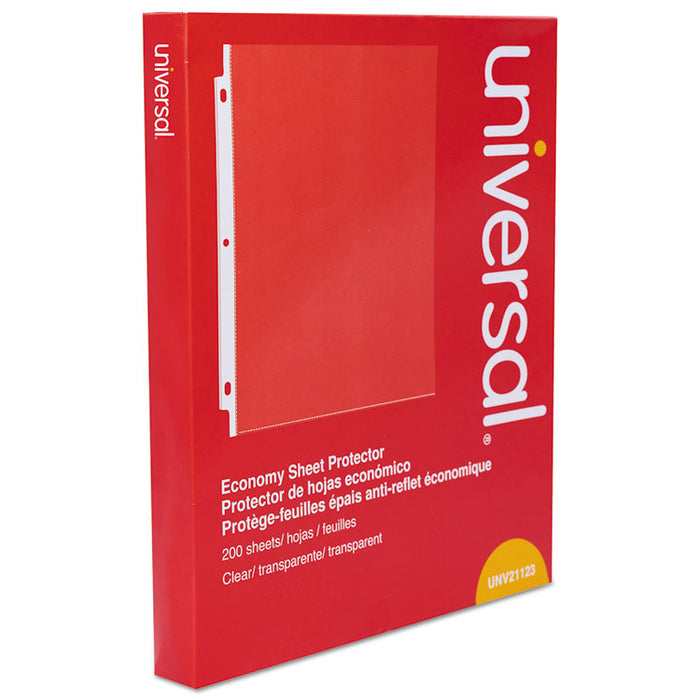 Standard Sheet Protector, Economy, 8.5 x 11, Clear, 200/Box