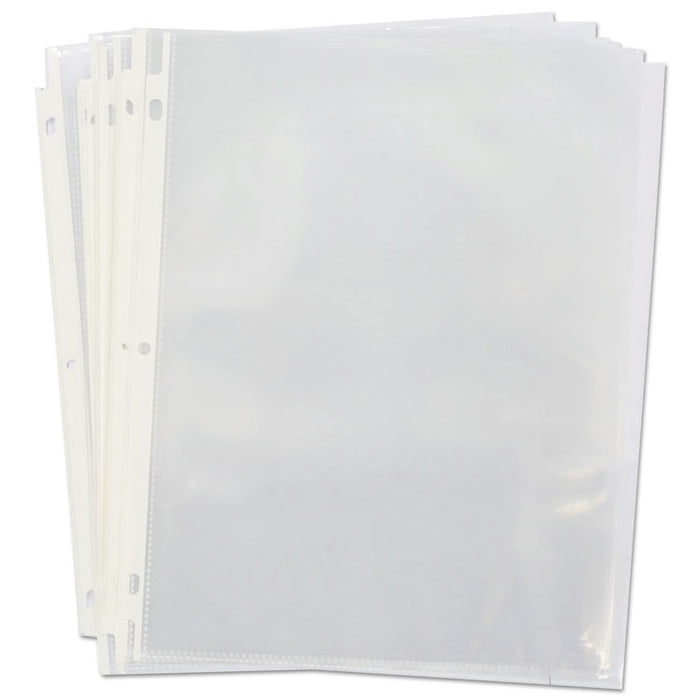 Top-Load Poly Sheet Protectors, Standard Gauge, Letter, Clear, 50/Pack