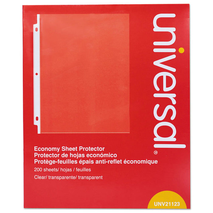 Standard Sheet Protector, Economy, 8.5 x 11, Clear, 200/Box