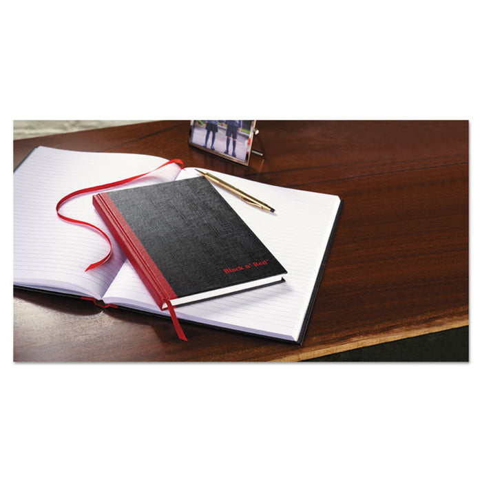Casebound Notebook Plus Pack, Medium/College Rule, Black, 11.75 x 8.25, 96 Sheets, 2/Pack