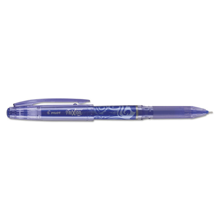 FriXion Point Erasable Stick Gel Pen, Extra-Fine 0.5mm, Blue Ink, Blue Barrel