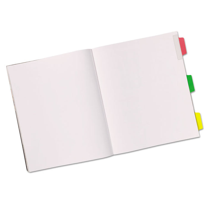 Ultra Tabs Repositionable Tabs, Margin Tabs: 2.5" x 1", 1/5-Cut, Assorted Colors, 24/Pack