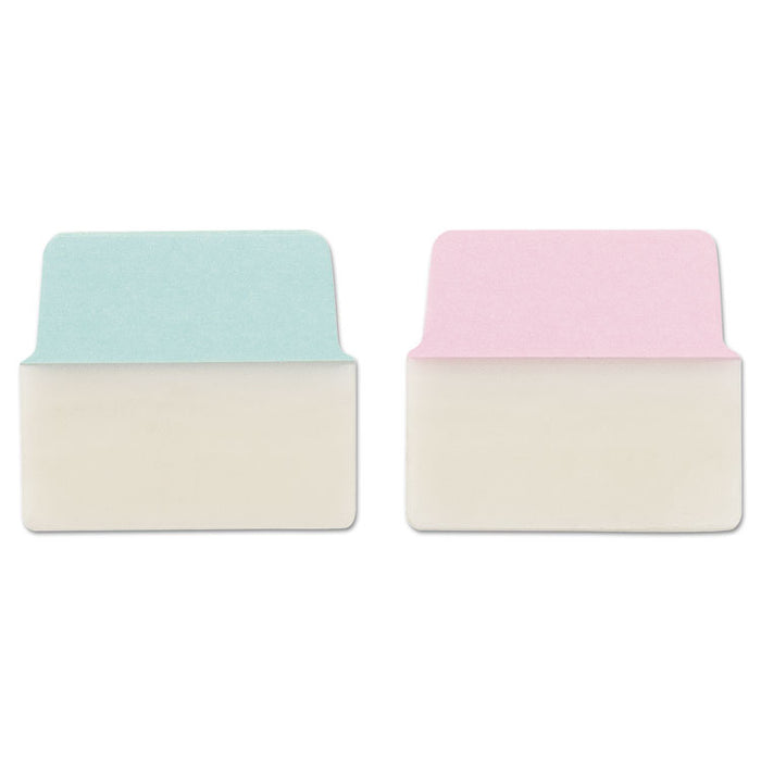 Ultra Tabs Repositionable Big Tabs, 1/5-Cut Tabs, Assorted Pastels, 2" Wide, 20/Pack