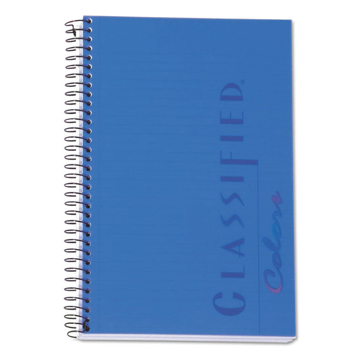 Color Notebooks, 1 Subject, Narrow Rule, Indigo Blue Cover, 8.5 x 5.5, 100 White Sheets