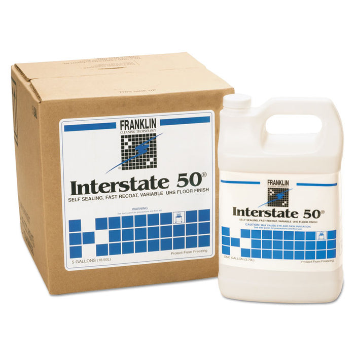 Interstate 50 Floor Finish, 1gal Bottle, 4/Carton