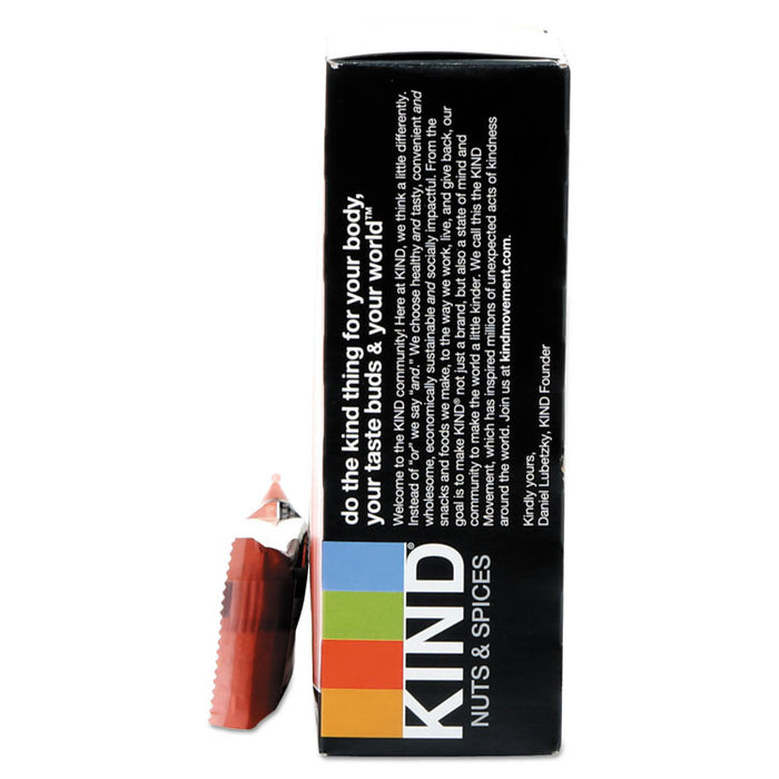 Nuts and Spices Bar, Honey Roasted Nuts/Sea Salt, 1.4 oz Bar, 12/Box