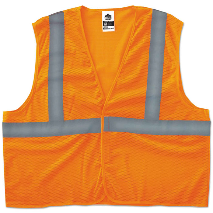 GloWear 8205HL Type R Class 2 Super Econo Mesh Vest, Orange, 4XL/5XL
