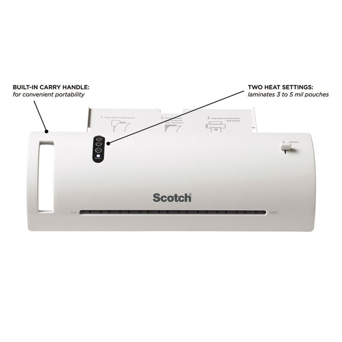 Thermal Laminator Value Pack, Two Rollers, 9" Max Document Width, 5 mil Max Document Thickness