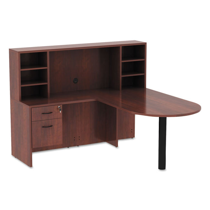 Alera Valencia Series Hanging Pedestal File, Left/Right, 2-Drawer: Box/File, Legal/Letter, Cherry, 15.63 x 20.5 x 19.25