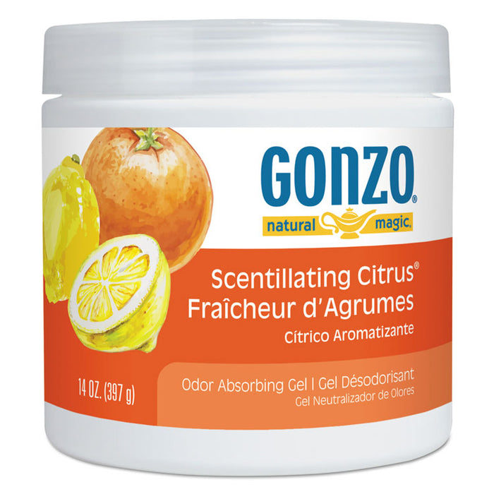 Odor Absorbing Gel, Scentillating Citrus, 14 oz Jar
