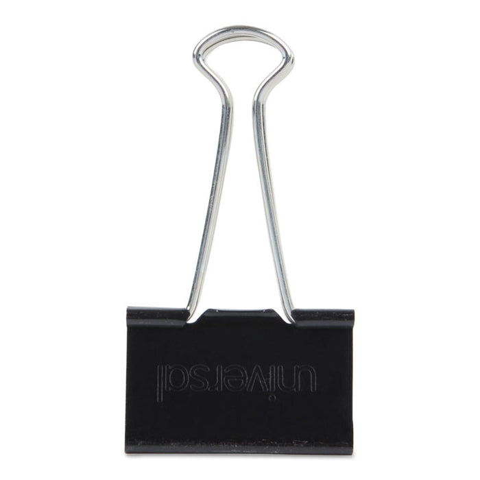 Binder Clip Zip-Seal Bag Value Pack, Large, Black/Silver, 36/Pack