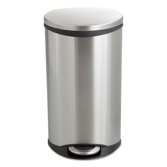 Step-On Medical Receptacle, 7.5 gal, Stainless Steel