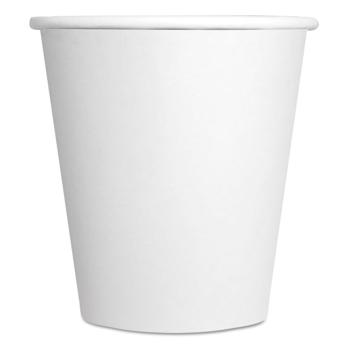 Convenience Pack Paper Hot Cups, 10 oz, White, 9 Cups/Sleeve, 29 Sleeves/Carton