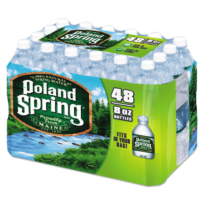 Natural Spring Water, 8 oz Bottle, 48 Bottles/Carton