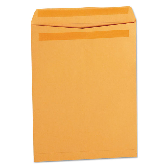 Self-Stick Open End Catalog Envelope, #12 1/2, Square Flap, Self-Adhesive Closure, 9.5 x 12.5, Brown Kraft, 250/Box