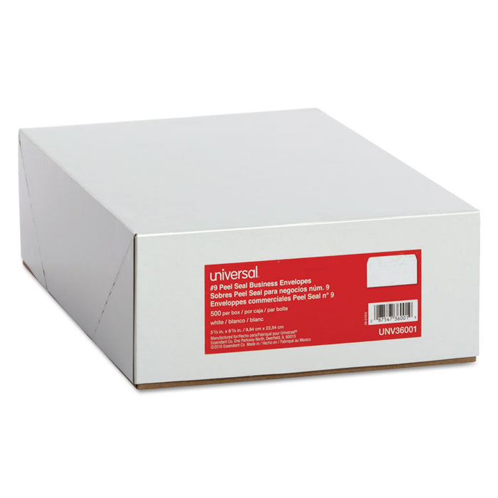 Peel Seal Strip Business Envelope, #9, Square Flap, Self-Adhesive Closure, 3.88 x 8.88, White, 500/Box