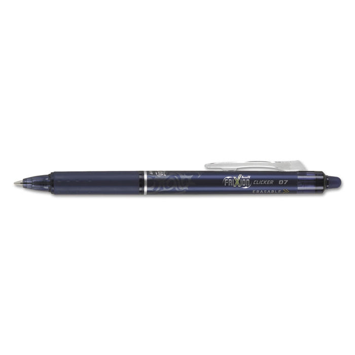 FriXion Clicker Erasable Gel Pen, Retractable, Fine 0.7 mm, Navy Ink, Navy Barrel