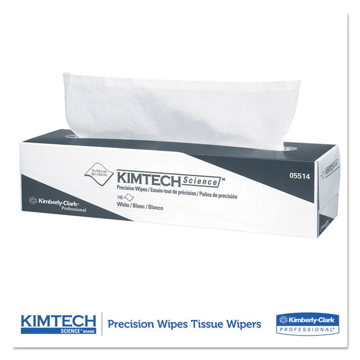 Precision Wipers, POP-UP Box, 2-Ply, 14.7 x 16.6, White, 92/Box, 15 Boxes/Carton