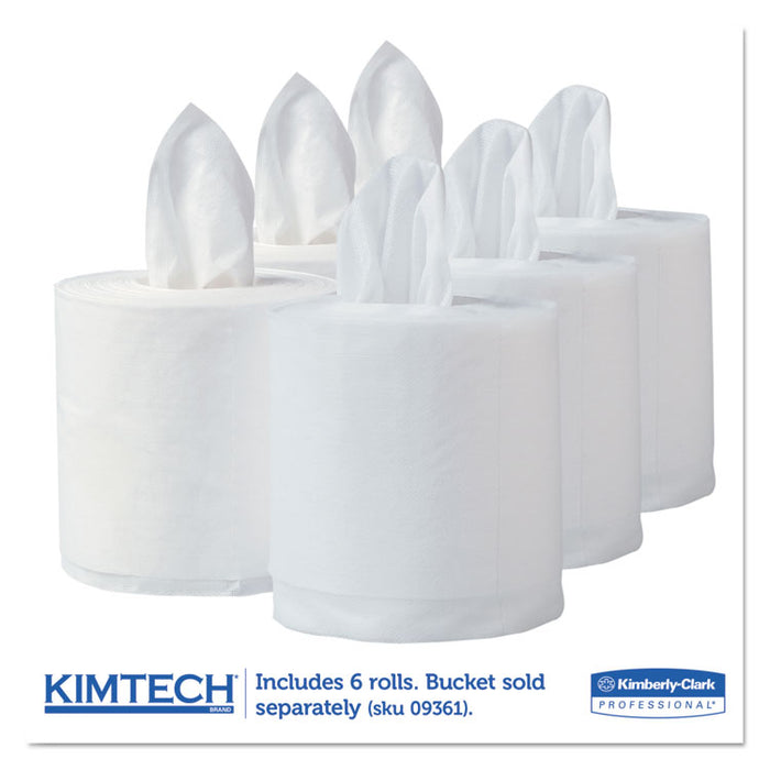 Wipers for Bleach Disinfectants Sanitizers, 12 x 12 1/2, 90/Roll, 6 Rolls/Carton