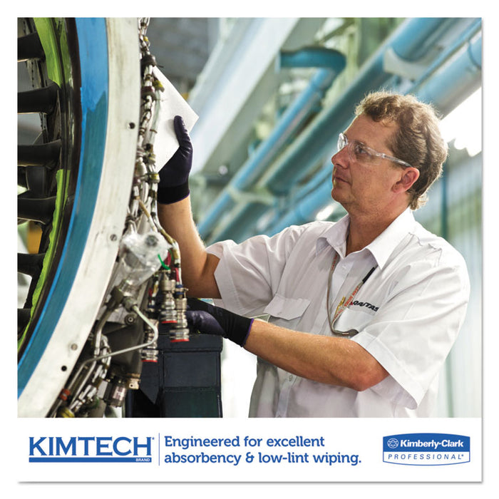 SCOTTPURE Wipers, 1/4 Fold, 12 x 15, White, 100/Box, 4/Carton