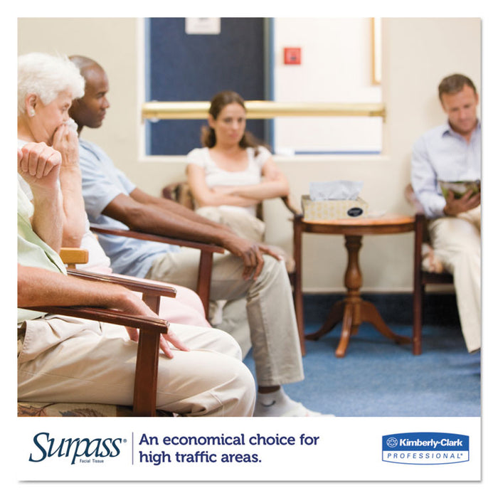 Facial Tissue, 2-Ply, White,125 Sheets/Box, 60 Boxes/Carton