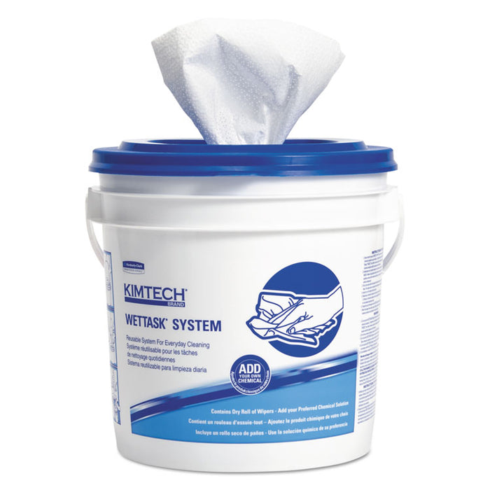 Wipers, Disinfect/Sanitize, 12 x 12 1/2, White, 90/Roll, 6/Carton