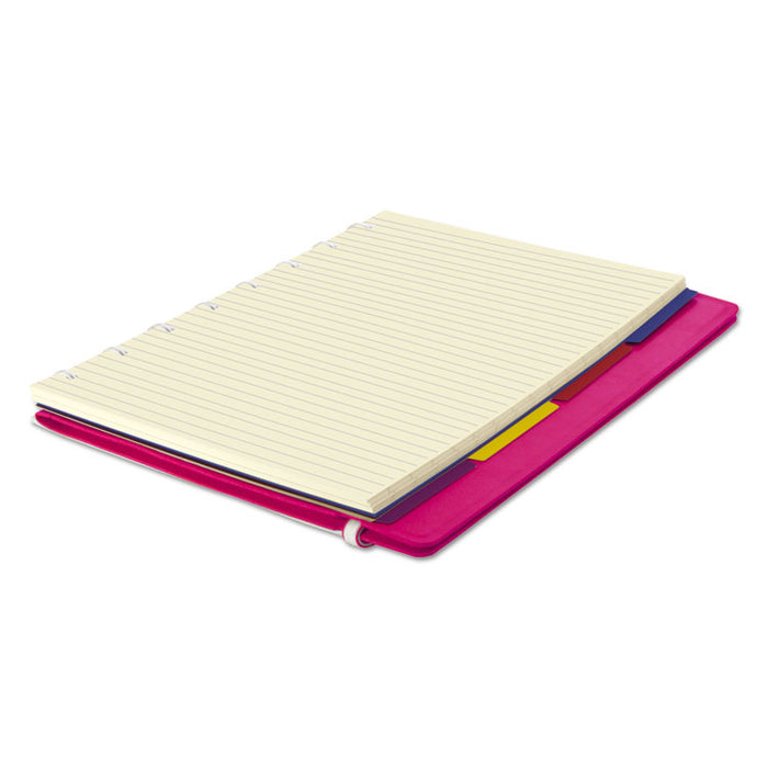 Notebook, 1 Subject, Medium/College Rule, Fuchsia Cover, 8.25 x 5.81, 112 Sheets
