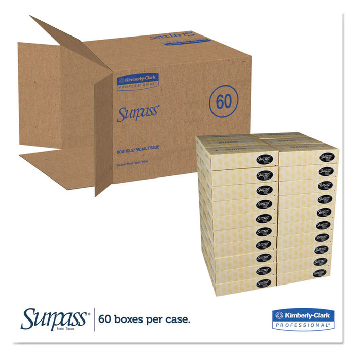Facial Tissue, 2-Ply, White,125 Sheets/Box, 60 Boxes/Carton