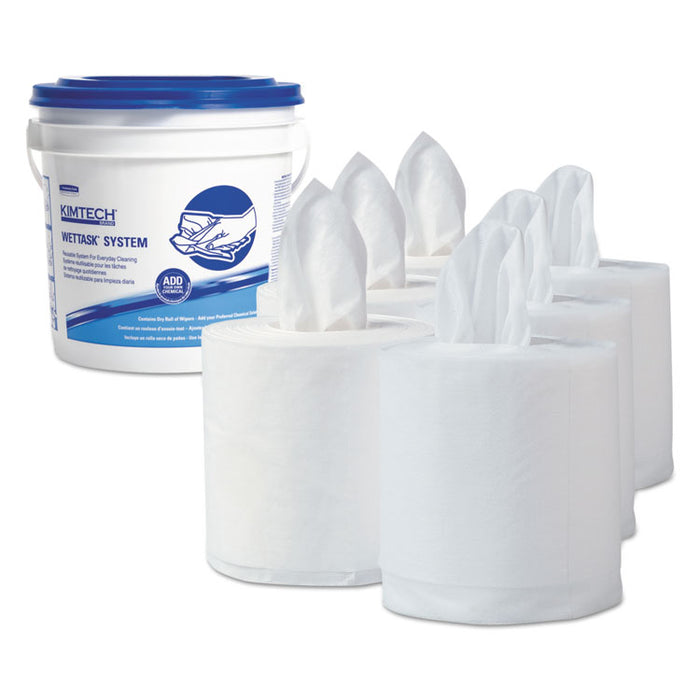 WetTask System for Solvents, Free Bucket, 12 x 12 1/2, 60/Roll, 5 Rolls/Carton