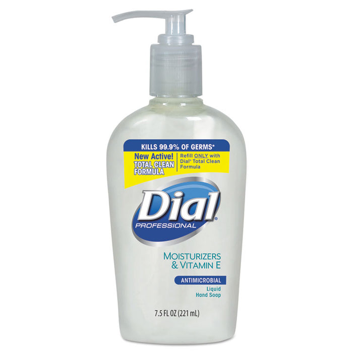 Antibacterial Liquid Hand Soap with Moisturizers, Pleasant, 7.5 oz Pump, 12/Carton