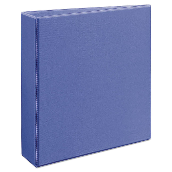 Heavy-Duty View Binder with DuraHinge and One Touch EZD Rings, 3 Rings, 2" Capacity, 11 x 8.5, Periwinkle