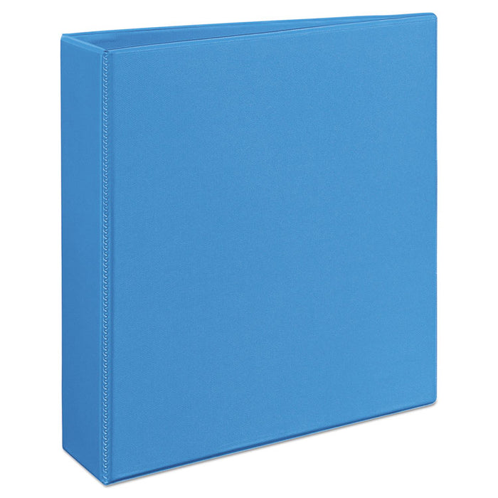 Heavy-Duty Non Stick View Binder with DuraHinge and Slant Rings, 3 Rings, 2" Capacity, 11 x 8.5, Light Blue, (5501)