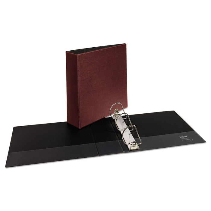 Durable Non-View Binder with DuraHinge and Slant Rings, 3 Rings, 3" Capacity, 11 x 8.5, Burgundy