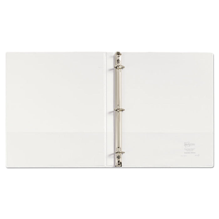 Durable View Binder with DuraHinge and Slant Rings, 3 Rings, 0.5" Capacity, 11 x 8.5, White