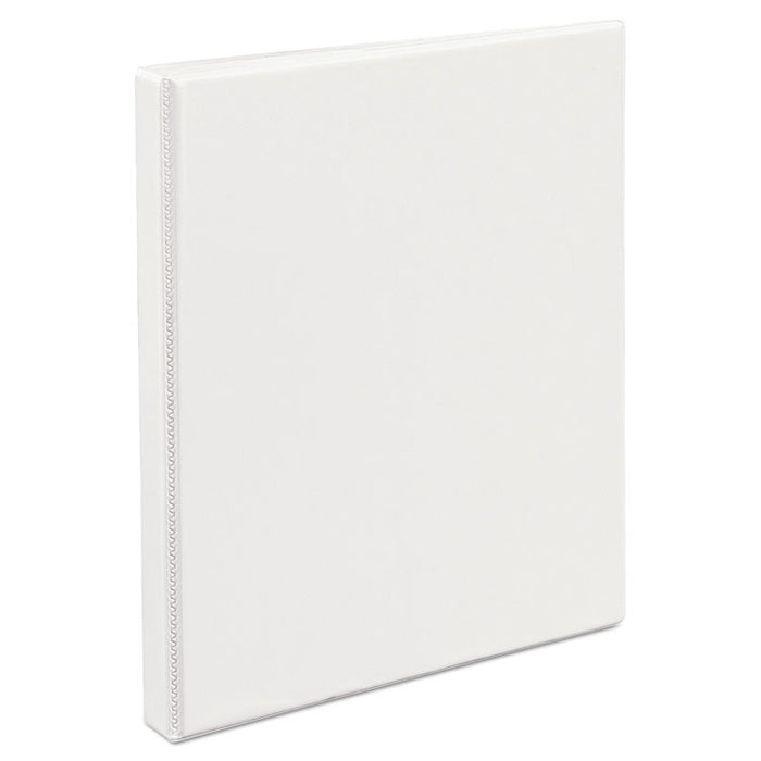 Durable View Binder with DuraHinge and Slant Rings, 3 Rings, 0.5" Capacity, 11 x 8.5, White