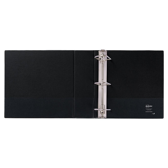 Durable Non-View Binder with DuraHinge and Slant Rings, 3 Rings, 3" Capacity, 11 x 8.5, Black